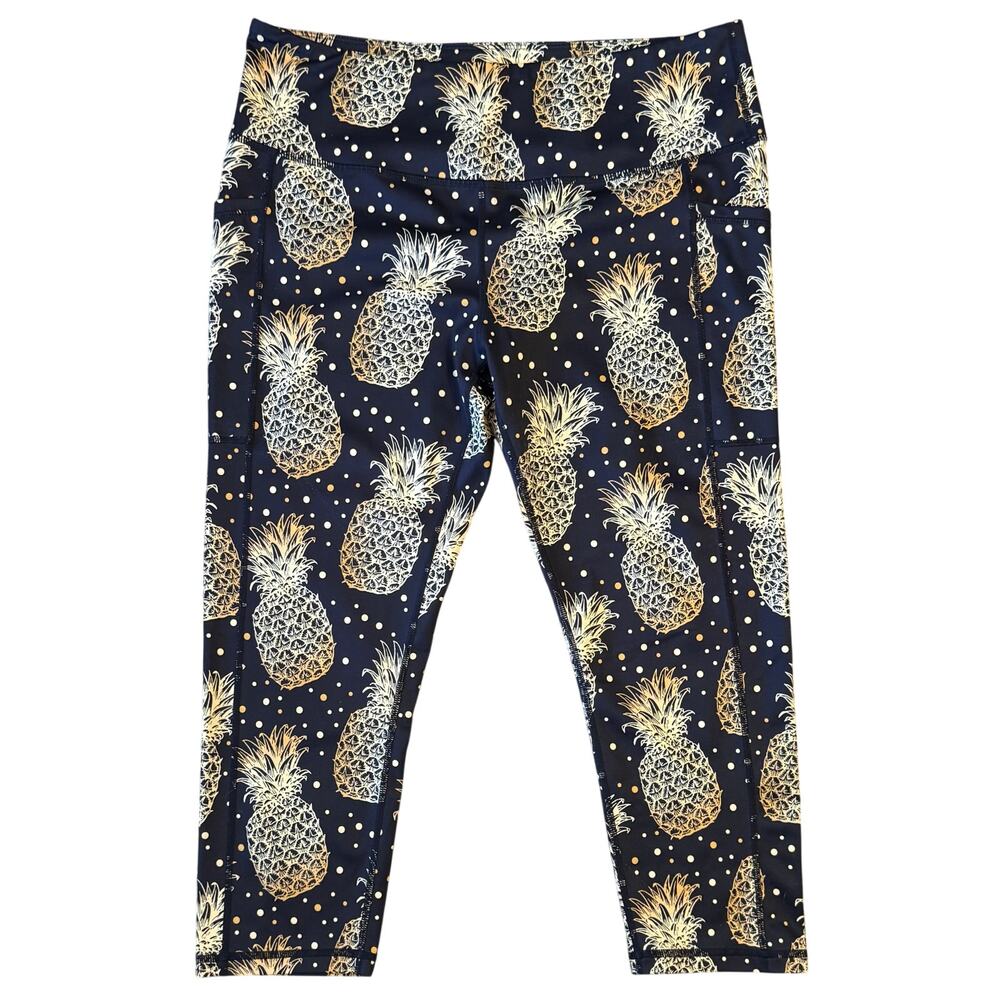 CVG Constantly Varied Gear Fineapple Pineapple Retired Capri Tights Size XLarge